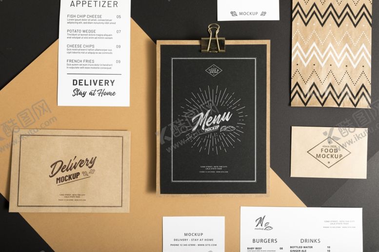 编号：48620109250140043039【酷图网】源文件下载-菜单样机