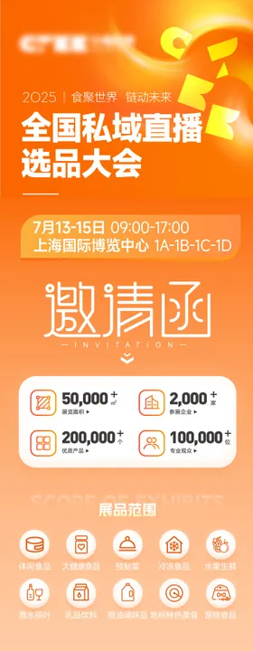 食品展会论坛议程海报