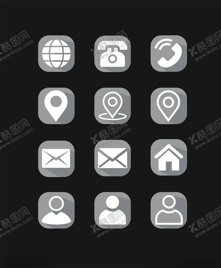 编号：43169707020111026803【酷图网】源文件下载-名片小图标