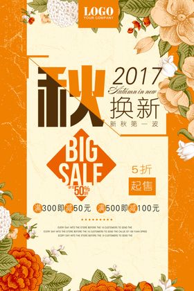 2017秋季换新大促海报