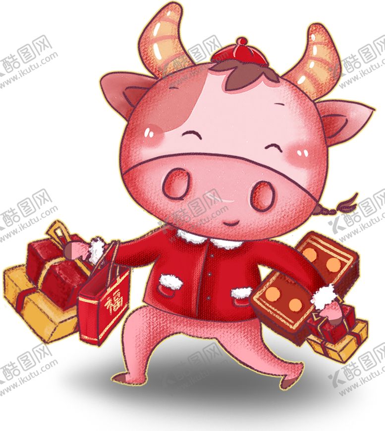 编号：94610205102307134610【酷图网】源文件下载-卡通牛年