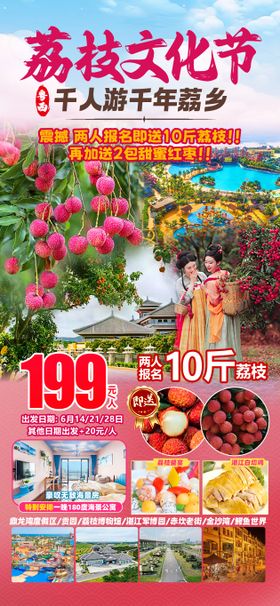 荔枝文化节旅游海报
