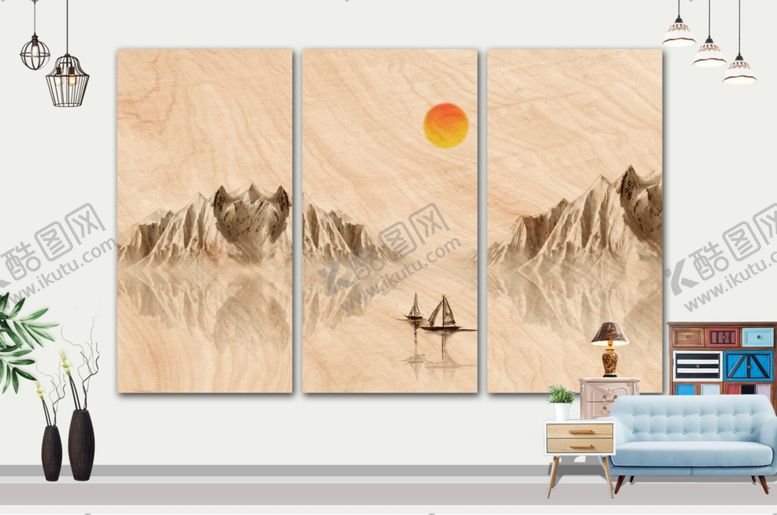 编号：80750605062218146500【酷图网】源文件下载-山水画