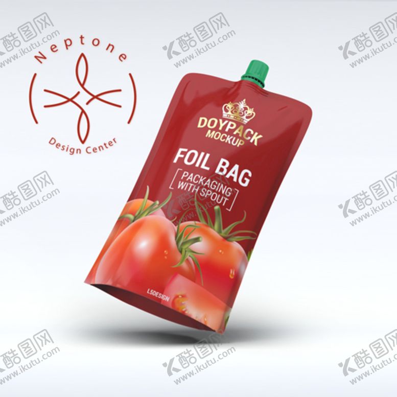 编号：04163810030726210729【酷图网】源文件下载-番茄酱包装袋样机图片 