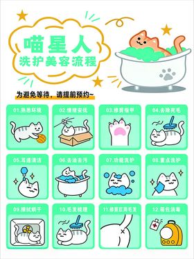 宠物洗护美容流程
