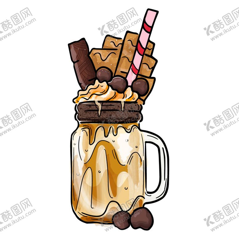 编号：86740209141237378697【酷图网】源文件下载-多彩甜点杯