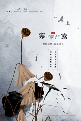 寒露谷雨白单张白吊旗地产节气