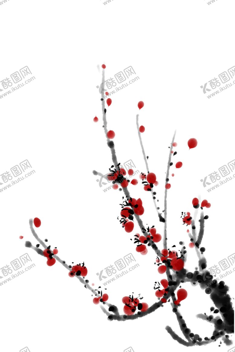 编号：60415607040153534646【酷图网】源文件下载-中国风水墨梅