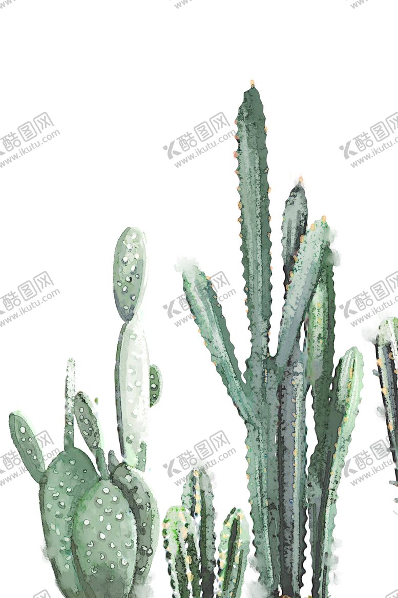 编号：98309009241541333519【酷图网】源文件下载-水彩植物现代简约手绘小清新