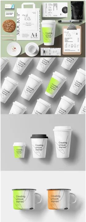 咖啡店品牌VI设计样机