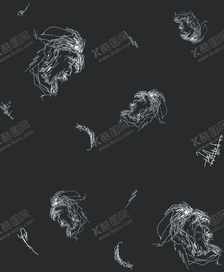 编号：90603709220601488413【酷图网】源文件下载-线条老鹰