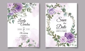 婚礼结婚请柬邀请函花边背景花边花纹