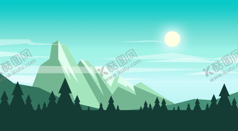 编号：63174506261419199611【酷图网】源文件下载-卡通风景插画