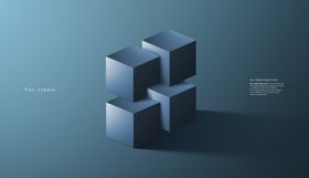创意立体几何设计图片