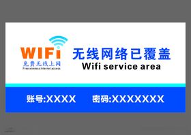 WIFI标识牌