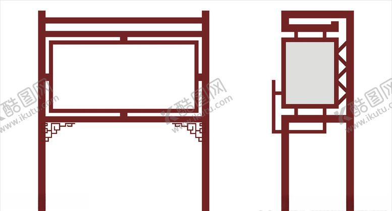 编号：30372006301746308997【酷图网】源文件下载-铁艺造型宣传栏