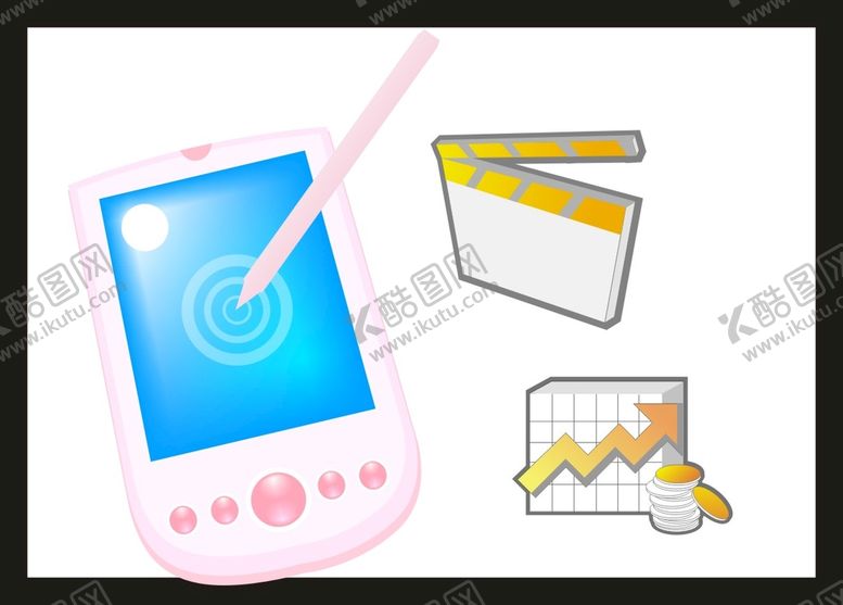 编号：92550101300853217643【酷图网】源文件下载-手绘手机电话 
