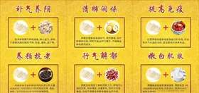 燕窝海报金色展板背景墙文化墙