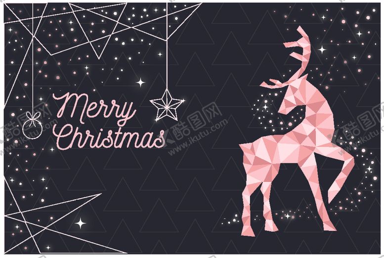 编号：41858710111354025909【酷图网】源文件下载-圣诞节灵鹿背景