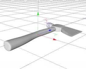 C4D模型斧头