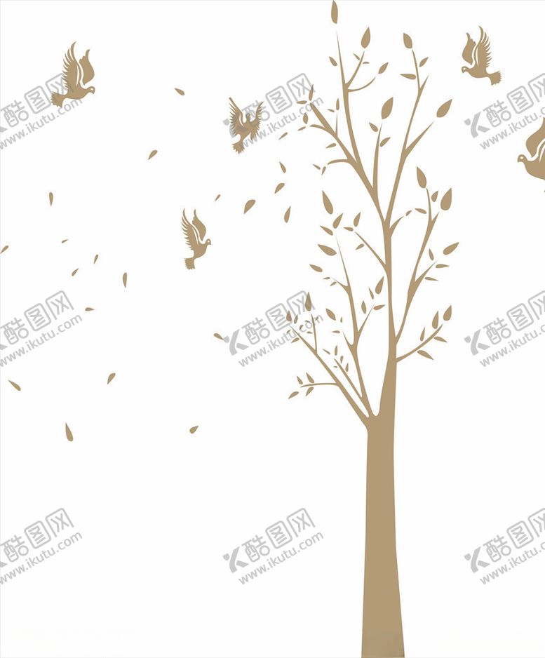 编号：18563110102153334959【酷图网】源文件下载-餐厅树鸟