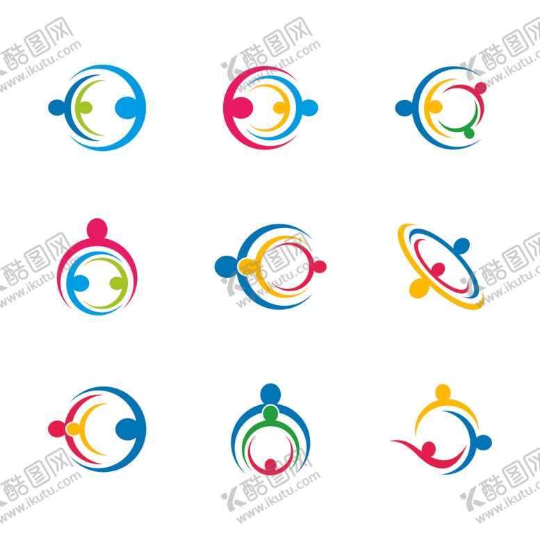 编号：35426509172053199934【酷图网】源文件下载-抽象人物图标