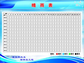 施工晴雨表