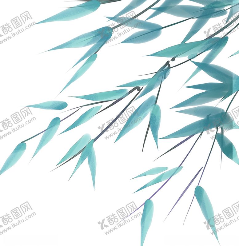 编号：96065005041753413422【酷图网】源文件下载-手绘竹子树叶png素材