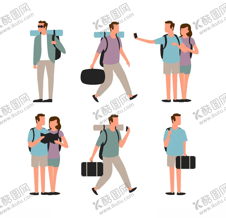 编号：44376306152102075091【酷图网】源文件下载-旅客游客