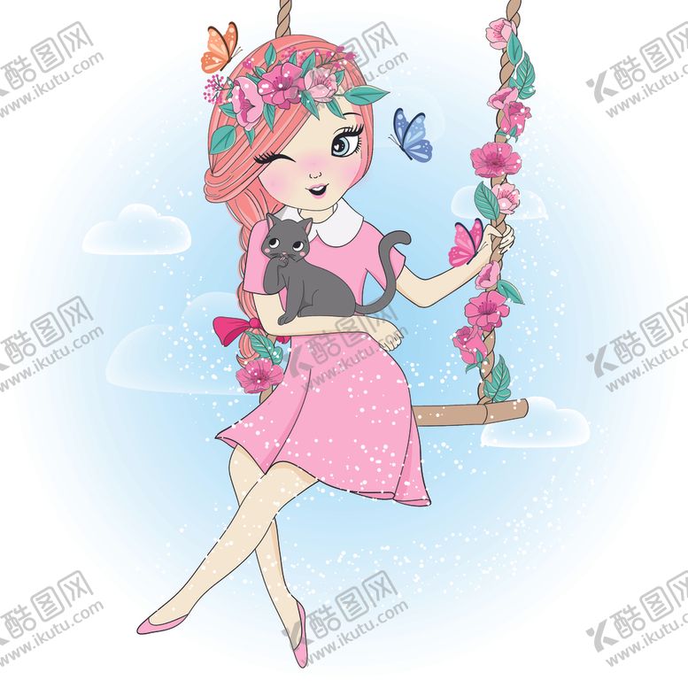 编号：47949209282132086001【酷图网】源文件下载-时尚手绘女孩