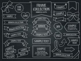 可爱手绘风装饰边框集合