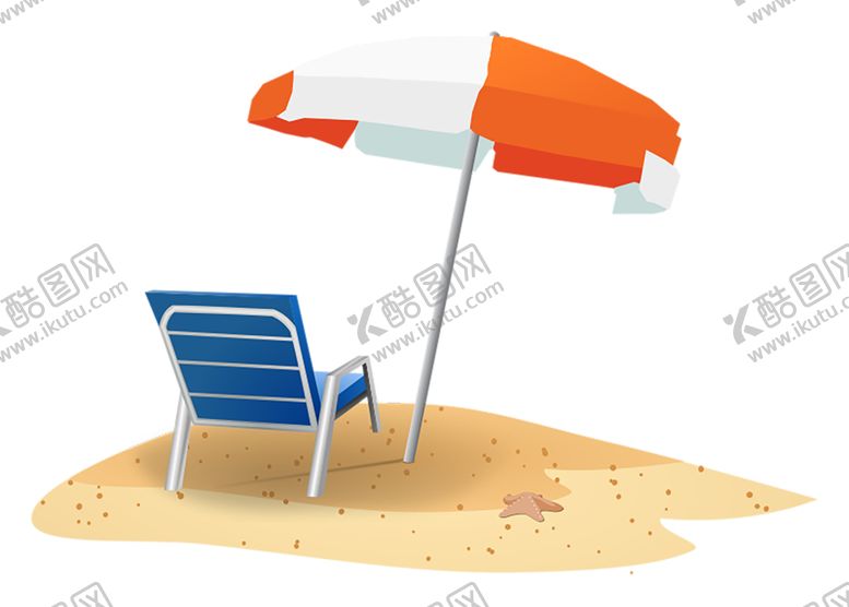 编号：44831709271629573773【酷图网】源文件下载-夏季沙滩太阳伞png