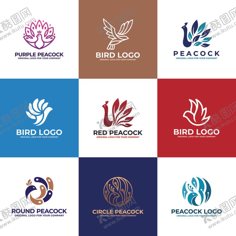 编号：98588710300334139423【酷图网】源文件下载-孔雀logo