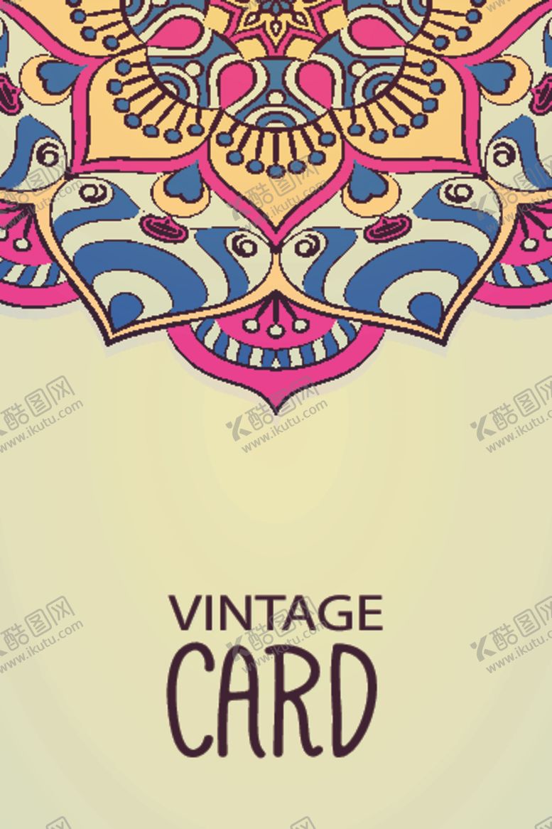 编号：78778609220434069738【酷图网】源文件下载-复古民族花纹图案