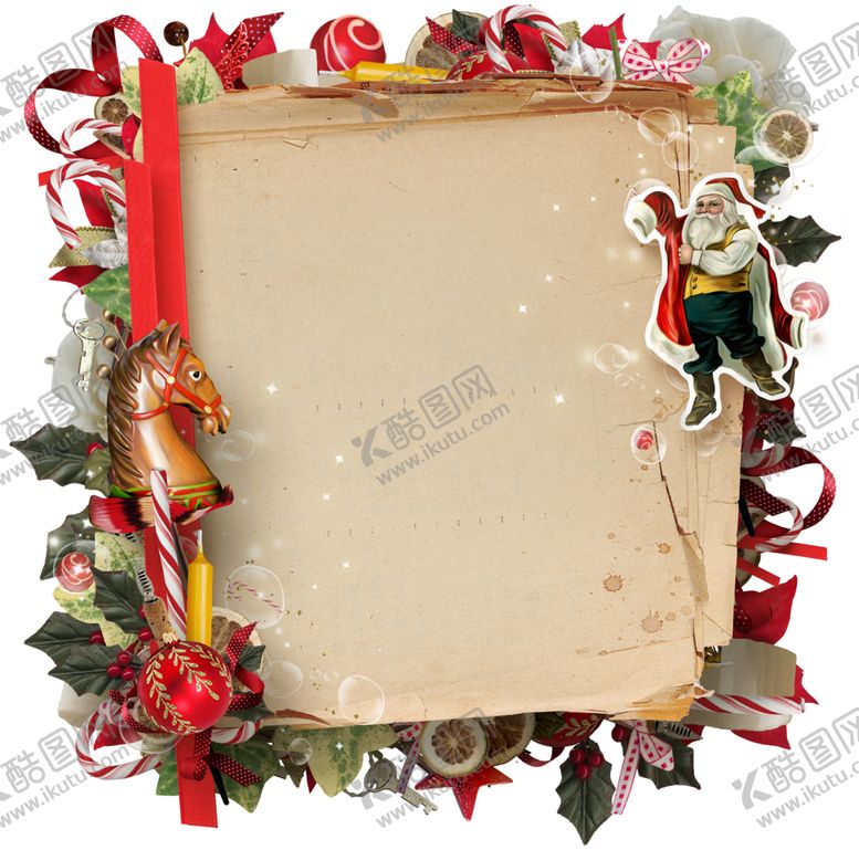 编号：40144709140103343992【酷图网】源文件下载-复古欧式圣诞节花边装饰