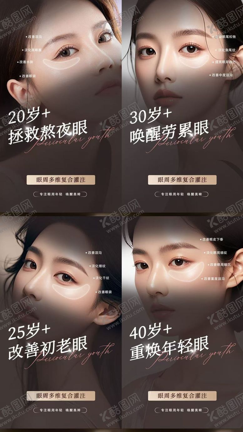 编号：84474604171839361119【酷图网】源文件下载-医美眼部抗衰套图