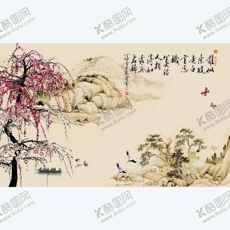 编号：69802509131817349617【酷图网】源文件下载-古风背景墙
