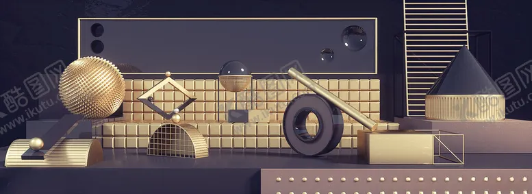 编号：98647604040333265937【酷图网】源文件下载-赛博舞台科技展台C4D场