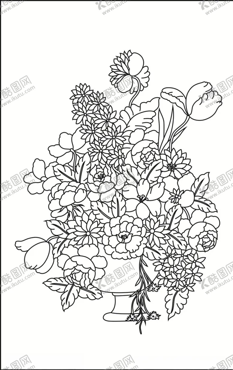 编号：23580806240408482079【酷图网】源文件下载-典雅欧式花瓶花