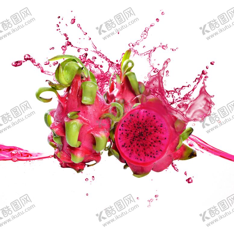 编号：17913101150031326205【酷图网】源文件下载-火龙果喷溅  