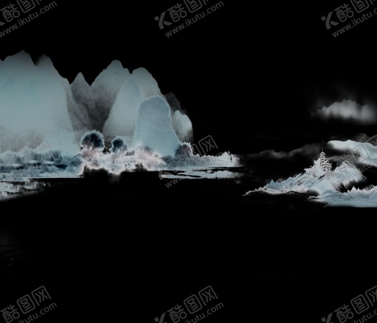 编号：18883504280128171330【酷图网】源文件下载-水墨山水素材