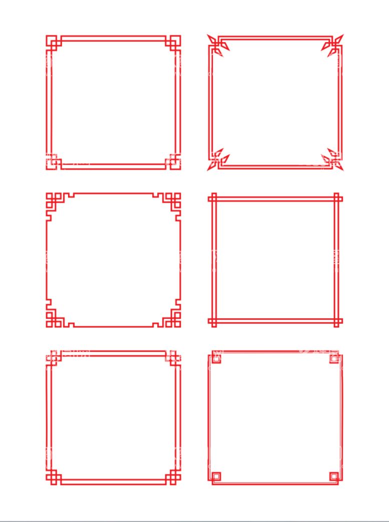 编号：73223610240903303013【酷图网】源文件下载-中式红色边框