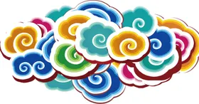 祥云底纹中国风花纹古典请帖灵芝传统素材