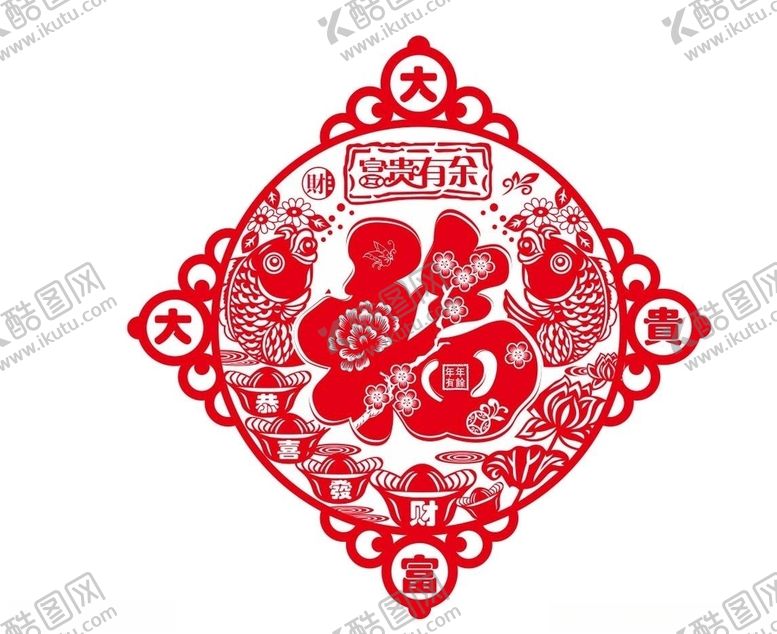 编号：60450207040804409573【酷图网】源文件下载-福字