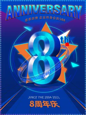 周年庆海报展板时尚典大促