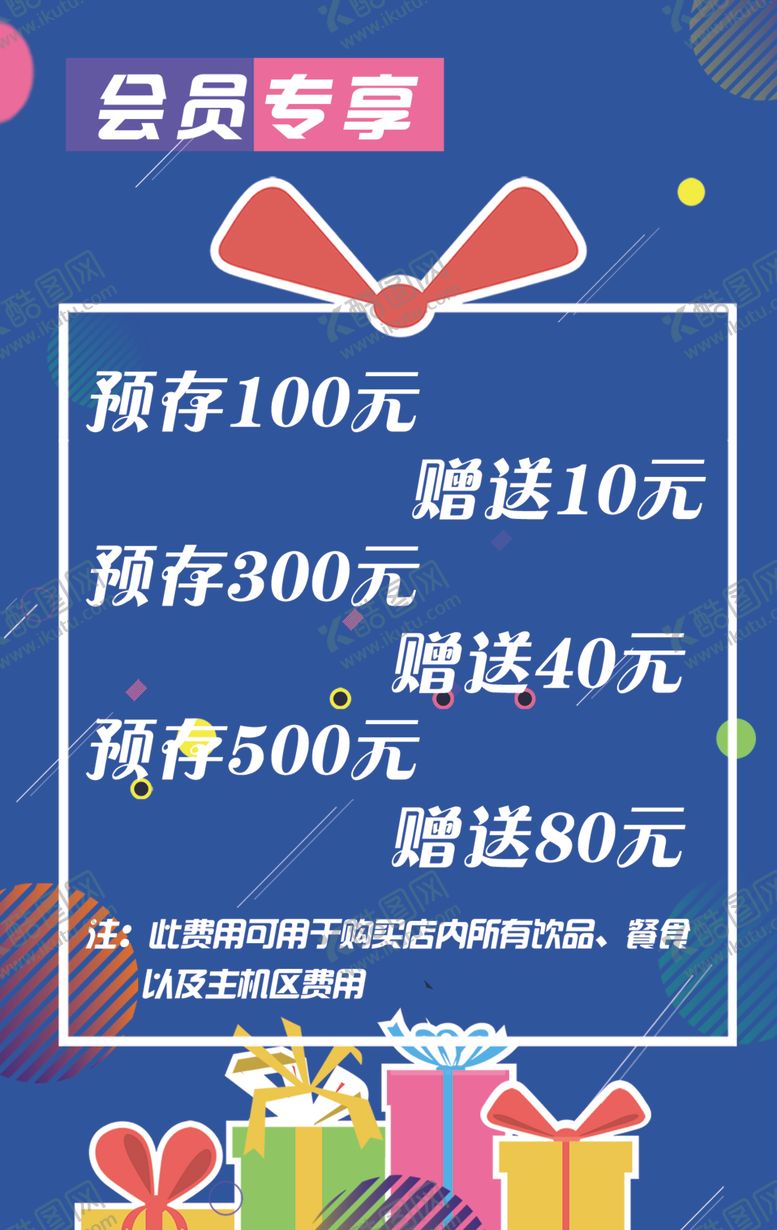 编号：51532610101118324903【酷图网】源文件下载-网吧会员充值宣传海报展板
