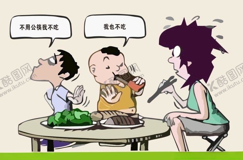 编号：61396410040522324377【酷图网】源文件下载-公勺公筷墙绘