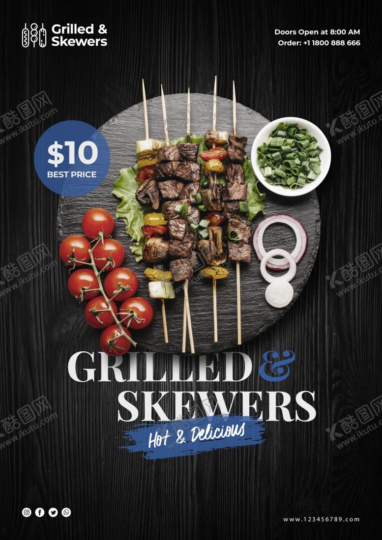 编号：14527011010942254266【酷图网】源文件下载-黑色创意美食文化海报