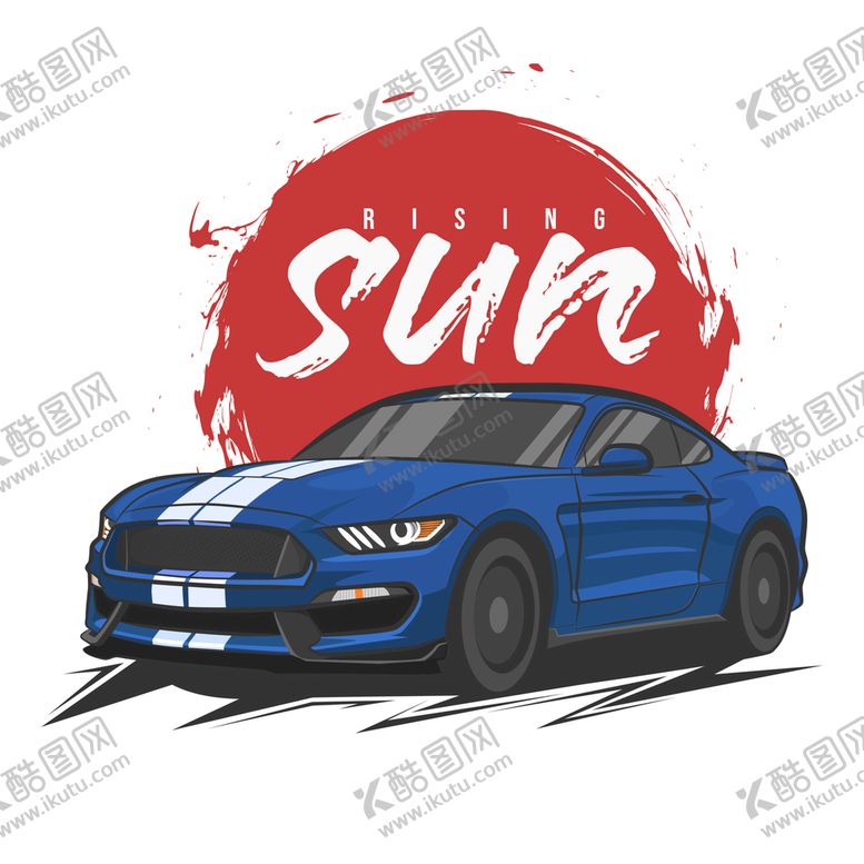 编号：41609509182240359603【酷图网】源文件下载-赛车插画