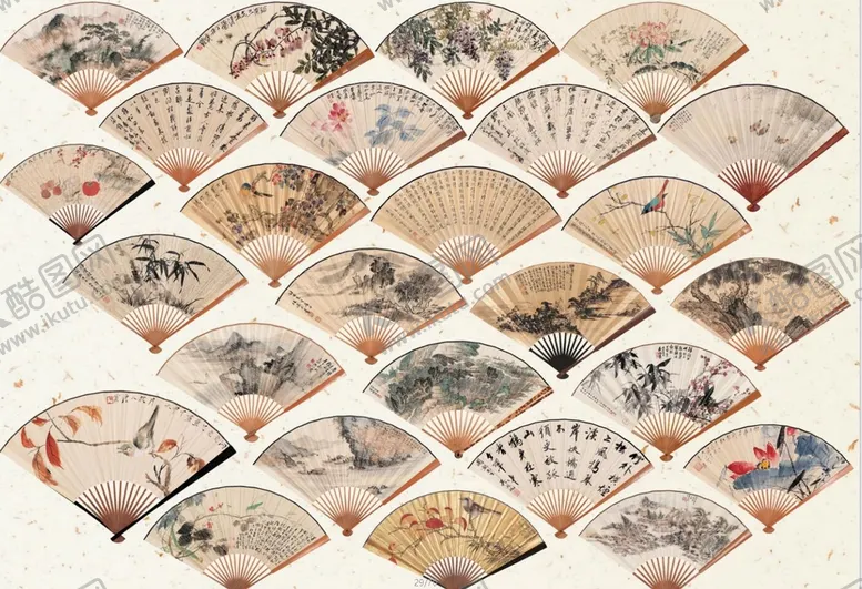 编号：24063710030915272516【酷图网】源文件下载-中国风扇子